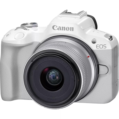 Изображение Canon EOS R50, White + RF-S 18-45mm F4.5-6.3 IS STM Kit
