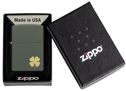 Picture of Zippo Lighter 49796 Four Leaf Clover