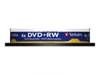 Picture of 1x10 Verbatim DVD+RW 4,7GB 4x Speed, matte silver Cakebox