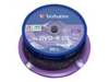 Picture of 1x25 Verbatim DVD+R Double Layer 8x Speed, 8,5GB matt silver