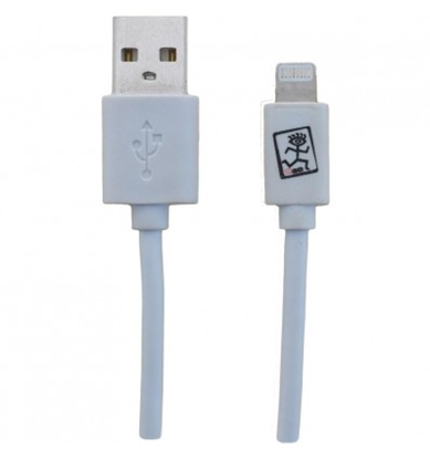 Attēls no 2GO USB Lade-/Datenkabel Lightning 100cm weiß in PET-Box
