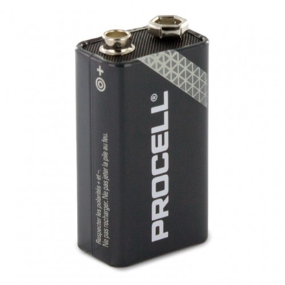 Изображение 6LR61 9V baterija 9V Duracell Procell INDUSTRIAL sērija Alkaline PC1604 1gb.
