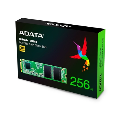 Attēls no ADATA Ultimate SU650 M.2 256 GB Serial ATA III 3D NAND