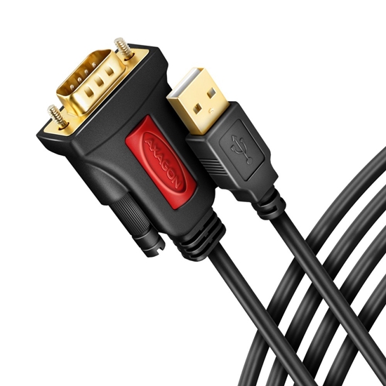 Picture of CABLE USB2.0 TO RS-232 DB9-M/1.5M ADS-1PSN AXAGON