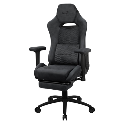 Attēls no Aerocool ROYALSLATEGR Premium Ergonomic Gaming Chair Legrests Aerosuede Technology Grey