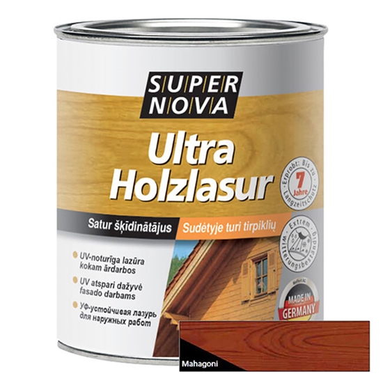 Изображение Aizsarglīdzeklis kokam Ultra Holzlasur mahagons, 2.5L