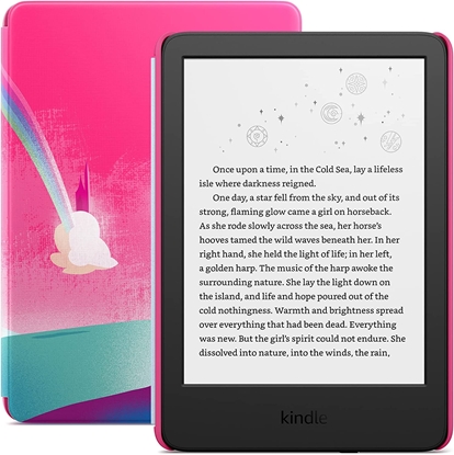 Attēls no Amazon Kindle Kids 11th Gen 16GB WiFi, unicorn valley