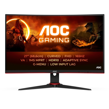 Attēls no AOC G2 C27G2E/BK computer monitor 68.6 cm (27") 1920 x 1080 pixels Black, Red