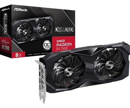 Attēls no Asrock Challenger 90-GA41ZZ-00UANF graphics card AMD Radeon RX 7600 8 GB GDDR6