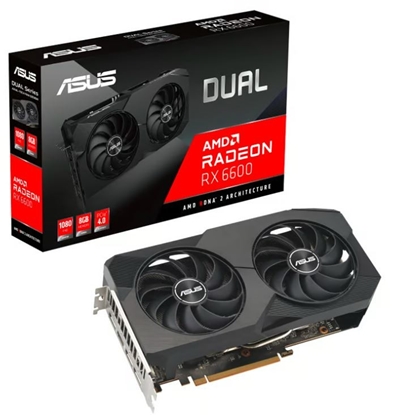Изображение ASUS Dual Radeon RX 6600 V2 8GB GDDR6 AMD