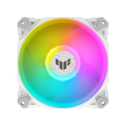 Attēls no ASUS TUF GAMING TF120 ARGB WHITE EDITION Computer case Air cooler 12 cm 1 pc(s)