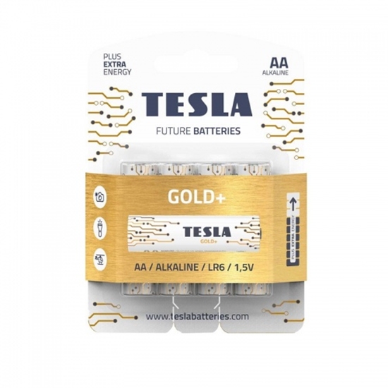 Picture of Batteries Tesla AA Gold+ Alkaline LR06 2700 mAh (4 pcs) (12060420)