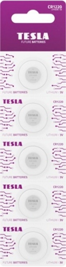 Изображение Batteries Tesla CR1220 Lithium 38 mAh (19200520) (5 pcs)
