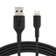 Изображение BELKIN PVC USB CABLE USB-A - LIGHTNING, 1M, BLK