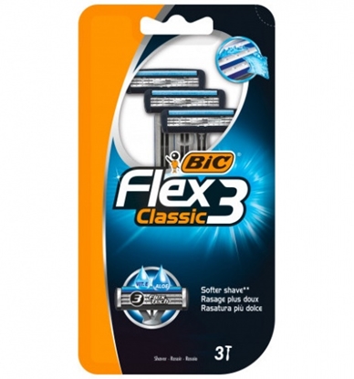 Attēls no BIC Disposable razors FLEX 3 CLASSIC (3pcs)