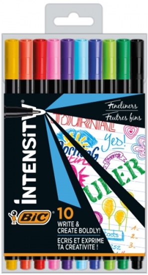 Picture of BIC Fineliners INTENSITY FINE BCL multicolor, Set 10 colours CEL1011727