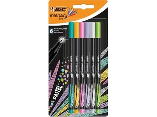 Picture of BIC Fineliners INTENSITY FINE PASTEL, Set 6 colours 498334