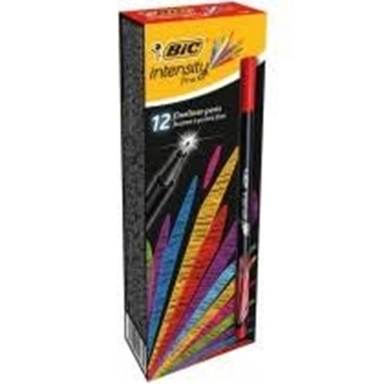 Picture of BIC Fineliners INTENSITY FINE Red BCL, Box 12 pcs. 449350