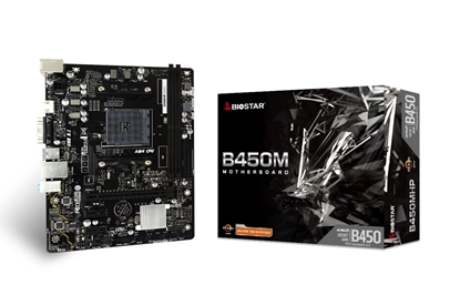 Attēls no Biostar B450MHP motherboard AMD B450 Socket AM4 micro ATX