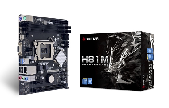 Picture of Biostar H81MHV3 3.0 H81 Intel® H81 LGA 1150 (Socket H3) micro ATX