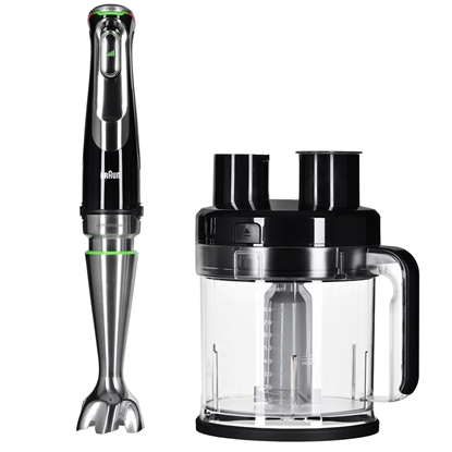 Attēls no Braun MultiQuick 9 MQ 9187XLI 0.6 L Immersion blender 1200 W Black, Stainless steel