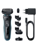 Picture of Braun Shaver 51-M4500cs Operating time (max) 50 min, Wet&Dry, Black/Blue
