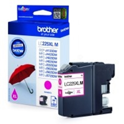 Picture of Brother LC225XL (LC225XLM) Ink Cartridge, Magenta