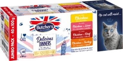 Attēls no BUTCHER'S Delicious Dinners Jumbo Pack - wet cat food - 40 x 100g