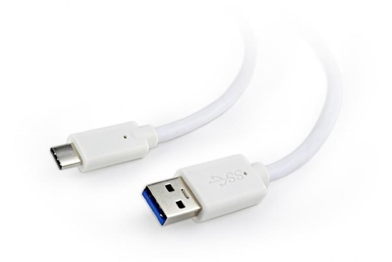 Picture of Kabelis Gembird USB-A Male - USB Type-C Male 0.5m White