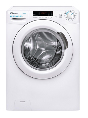 Изображение Candy | Washing Machine | CS4 1272DE/1-S | Energy efficiency class D | Front loading | Washing capacity 7 kg | 1200 RPM | Depth 45 cm | Width 60 cm | LCD | NFC | White
