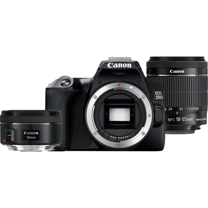 Attēls no Canon EOS 250D SLR Camera Kit 24.1 MP CMOS 6000 x 4000 pixels Black