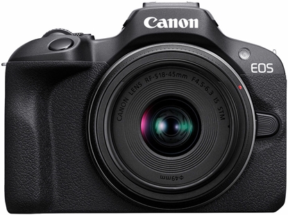 Attēls no Canon EOS R100 + RF-S 18-45mm F4.5-6.3 IS STM Kit MILC 24.1 MP CMOS 6000 x 4000 pixels Black