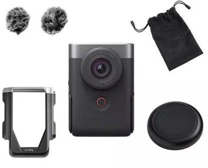 Attēls no Canon PowerShot V10 Advanced Vlogging-Kit 1" Compact camera 20 MP CMOS 5472 x 3648 pixels Silver