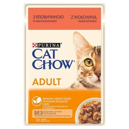 Picture of CAT CHOW ADULT GiJ Beef Eggplant Jelly - wet cat food - 85 g
