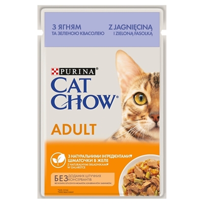 Attēls no CAT CHOW ADULT GiJ Lamb & Green Beans Jelly - wet cat food - 85 g