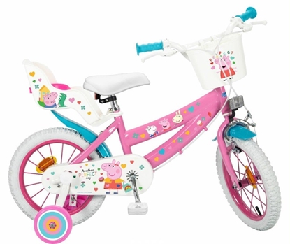 Attēls no Children's bicycle 14" Peppa Pig pink 1495 TOIMSA