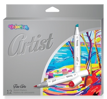 Picture of Colorino Artist Sketch Markers 12 colours