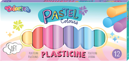 Attēls no Colorino Pastel plasticine 12 colours round