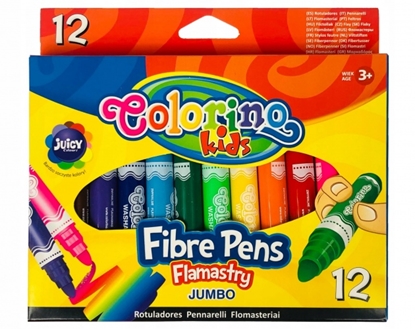 Picture of Colorrino Kids JUMBO Round tip markers 12 colours