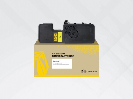 Picture of Compatible HYB Kyocera TK-5240Y (1T02R7ANL0) Toner Cartridge, Yellow