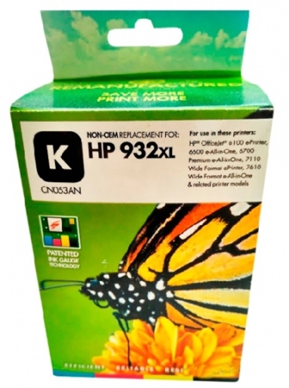 Picture of Compatible Static-Control Hewlett-Packard 932XL (CN053AE) Black