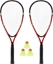 Изображение Crossminton set NILS NRS001 2 rackets + darts + case red