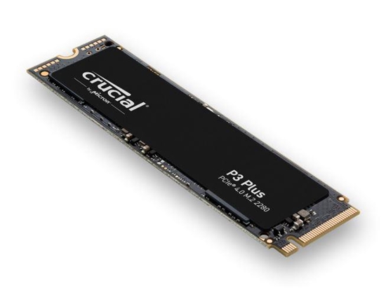 Picture of SSD|CRUCIAL|P3 Plus|4TB|M.2|PCIE|NVMe|3D NAND|Write speed 4100 MBytes/sec|Read speed 4800 MBytes/sec|TBW 800 TB|MTBF 1500000 hours|CT4000P3PSSD8