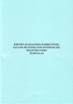 Attēls no Darbuotojų saugos ir sveikatos instrukcijų registracijos žurnalas, A4 (24) 0720-033