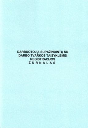 Picture of Darbuotojų, supažindintų su darbo tvarkos taisyklėmis, registracijos žurnalas, A4 (24) 0720-021