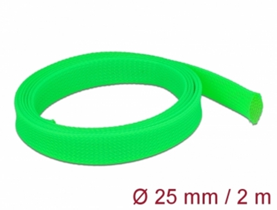 Picture of Delock Braided Sleeve stretchable 2 m x 25 mm green