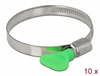 Изображение Delock Butterfly Hose Clamp 50 - 70 mm 10 pieces green