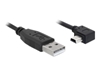Picture of Delock Cable USB 2.0-A male  USB mini-B 5pin male  angled 0,5 m