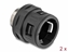 Picture of Delock Conduit Fitting with brass external thread M32 black 2 pieces