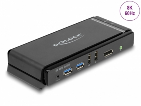 Picture of Delock DisplayPort 1.4 KVM Switch 8K 60 Hz with USB 5 Gbps and Audio
